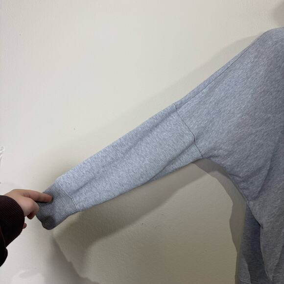 aerie | grey oversized maybe later embroidered women's sweatshirt sz S - Picture 5 of 7